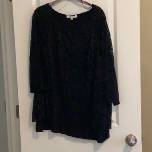 Elegant Black Lace Blouse